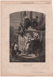 antique music prints (19th century)